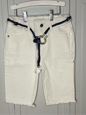 Habitual Girl White High-Rise Bermuda Shorts